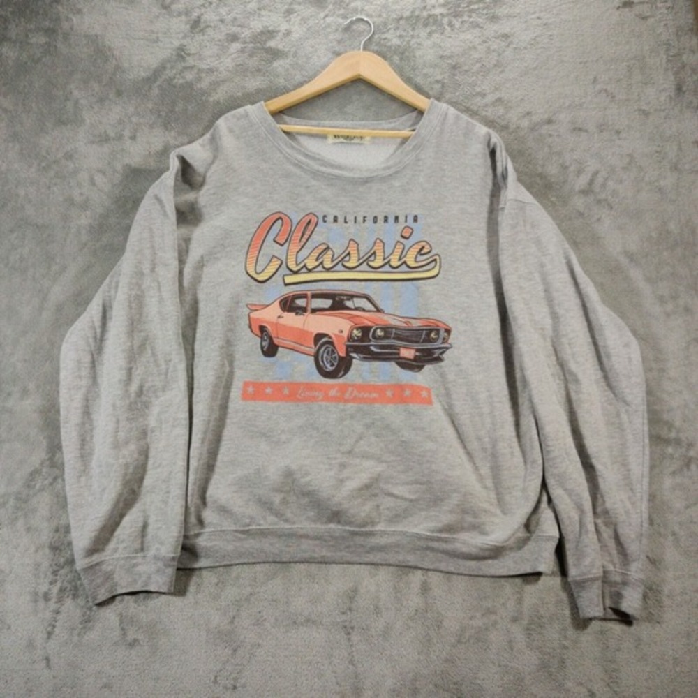 Wound Up Sweatshirt Womens XXL (19) Gray California Classic Living the Dream